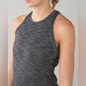 Lululemon &go Everywhere Tank in Heathered Black women’s size 6
